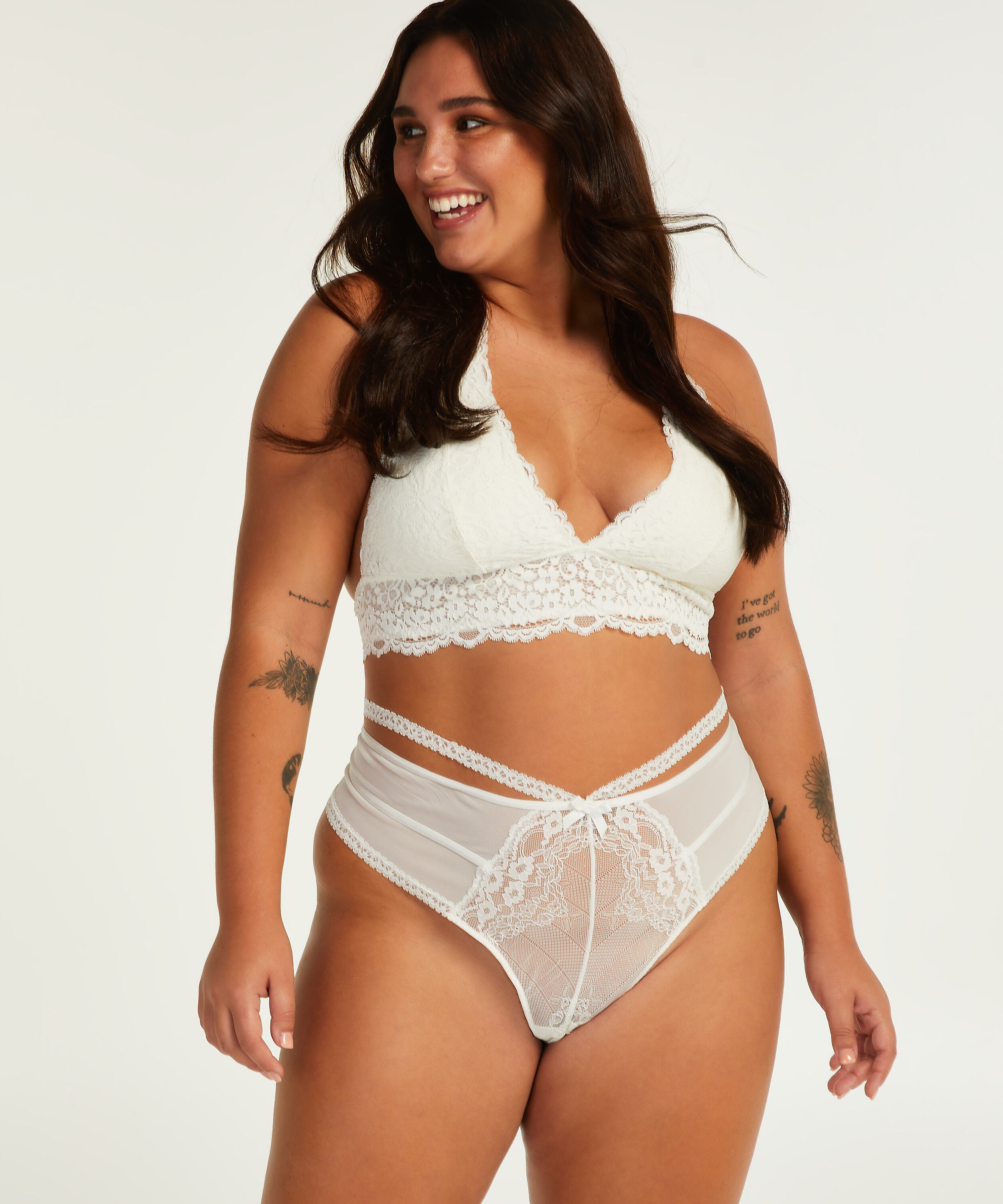 Lorraine thong Curvy, White