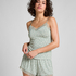 Lace Jersey  Pyjama Set, Green