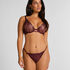Hollie Highleg Thong, Purple