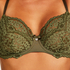 Rose Non-Padded Underwired Bra, Green