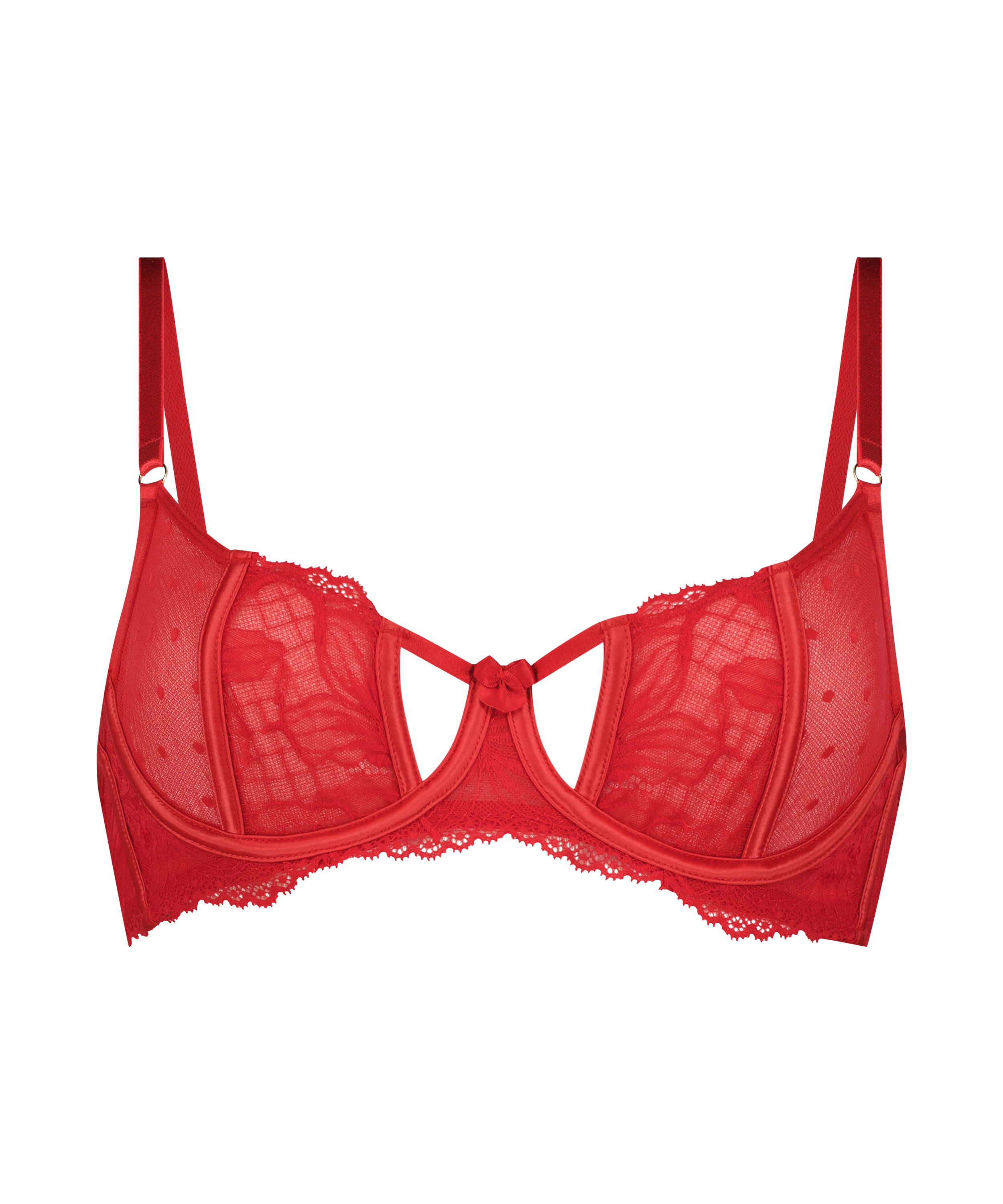 Lulu Non-Padded Underwired Bra, Red, main