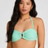Luxe Bandeau Bikini Top, Green