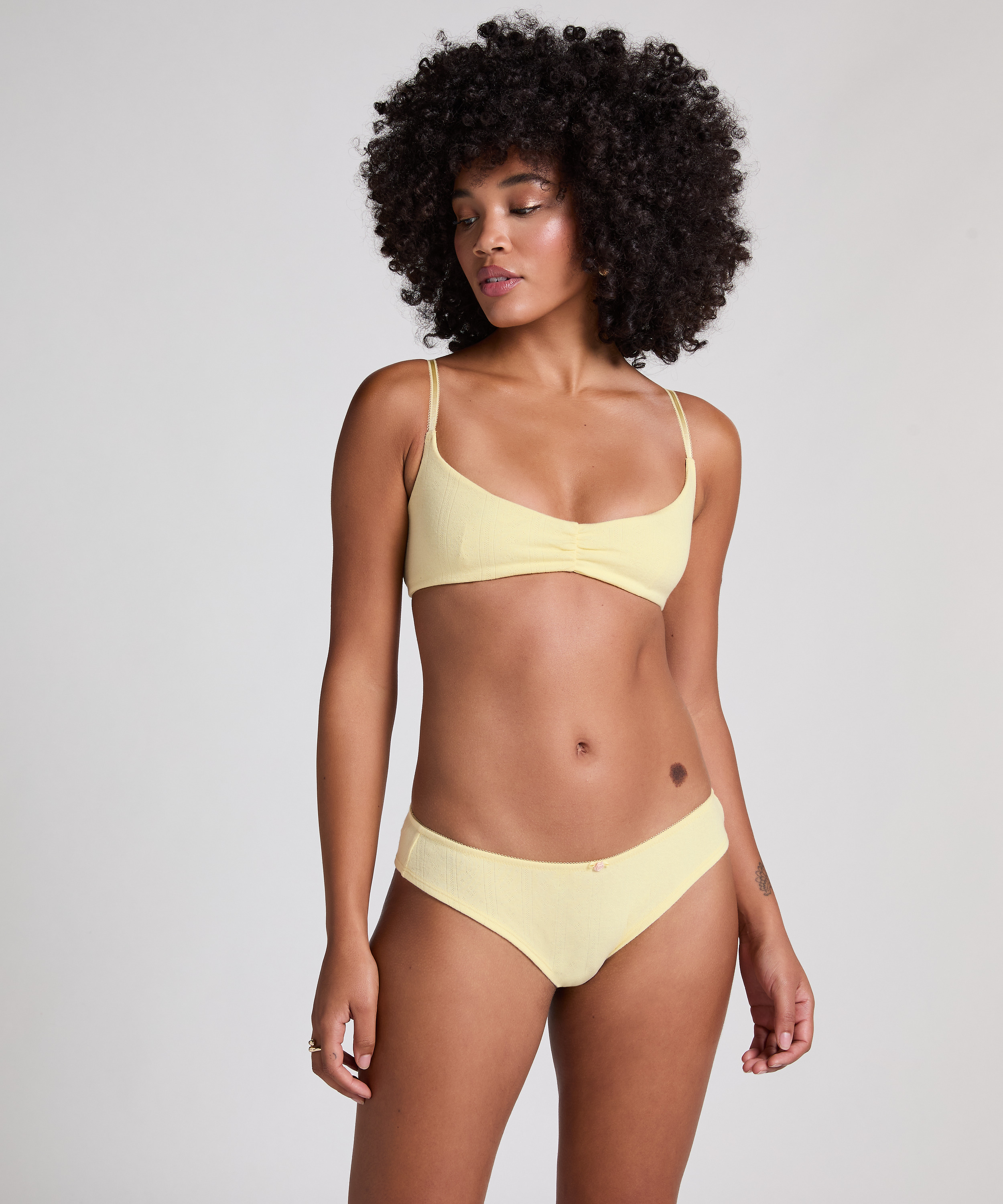 Pointelle Brazilian, Yellow, main