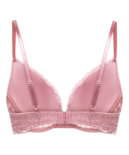 Marine Padded Push-Up Underwired Bra, Pink