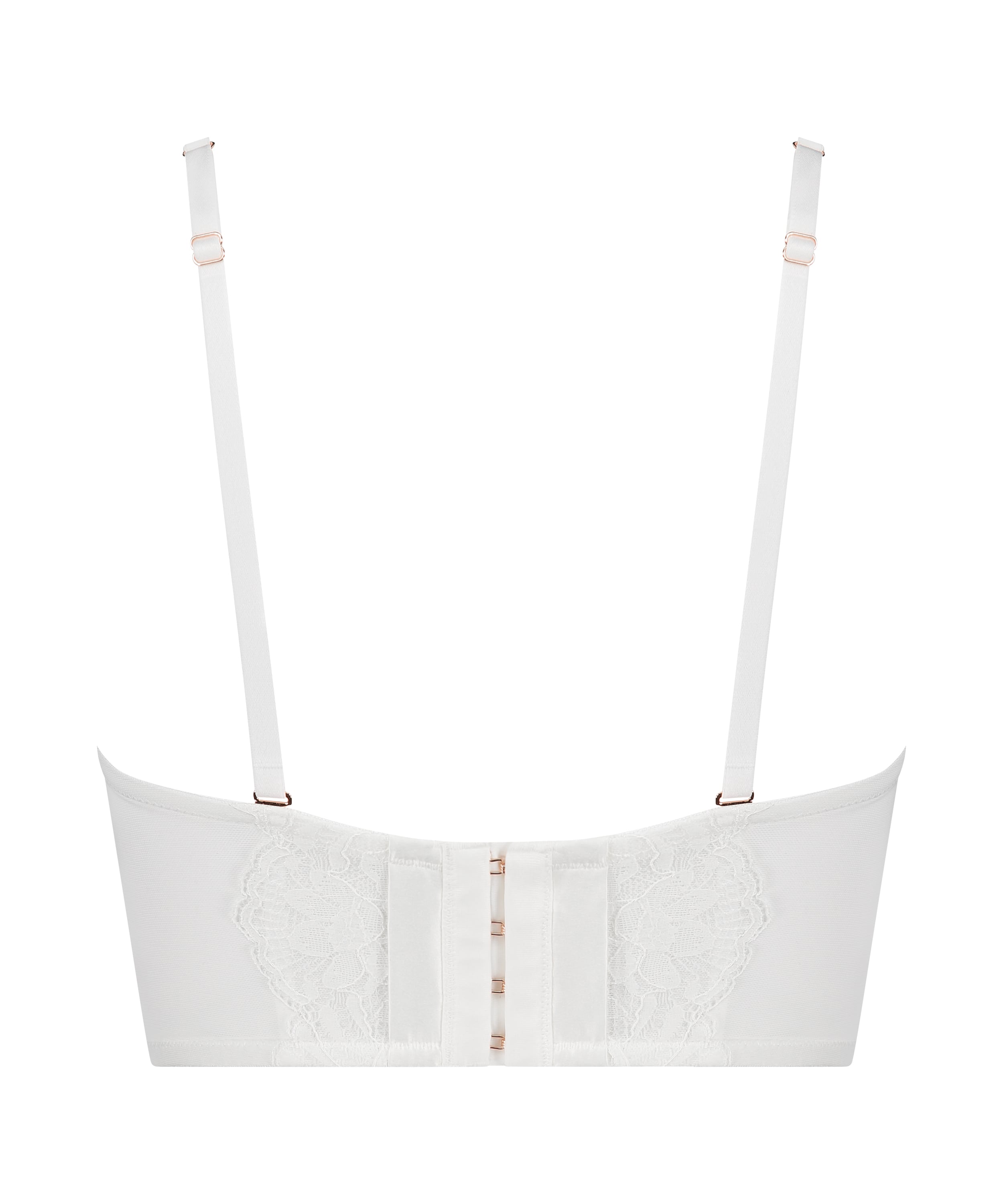 Jamie Padded Underwired Strapless Bra, White, main