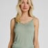 super soft Lace V-Neck cami with Cashmere, Green