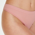 Seamless rib thong, Pink