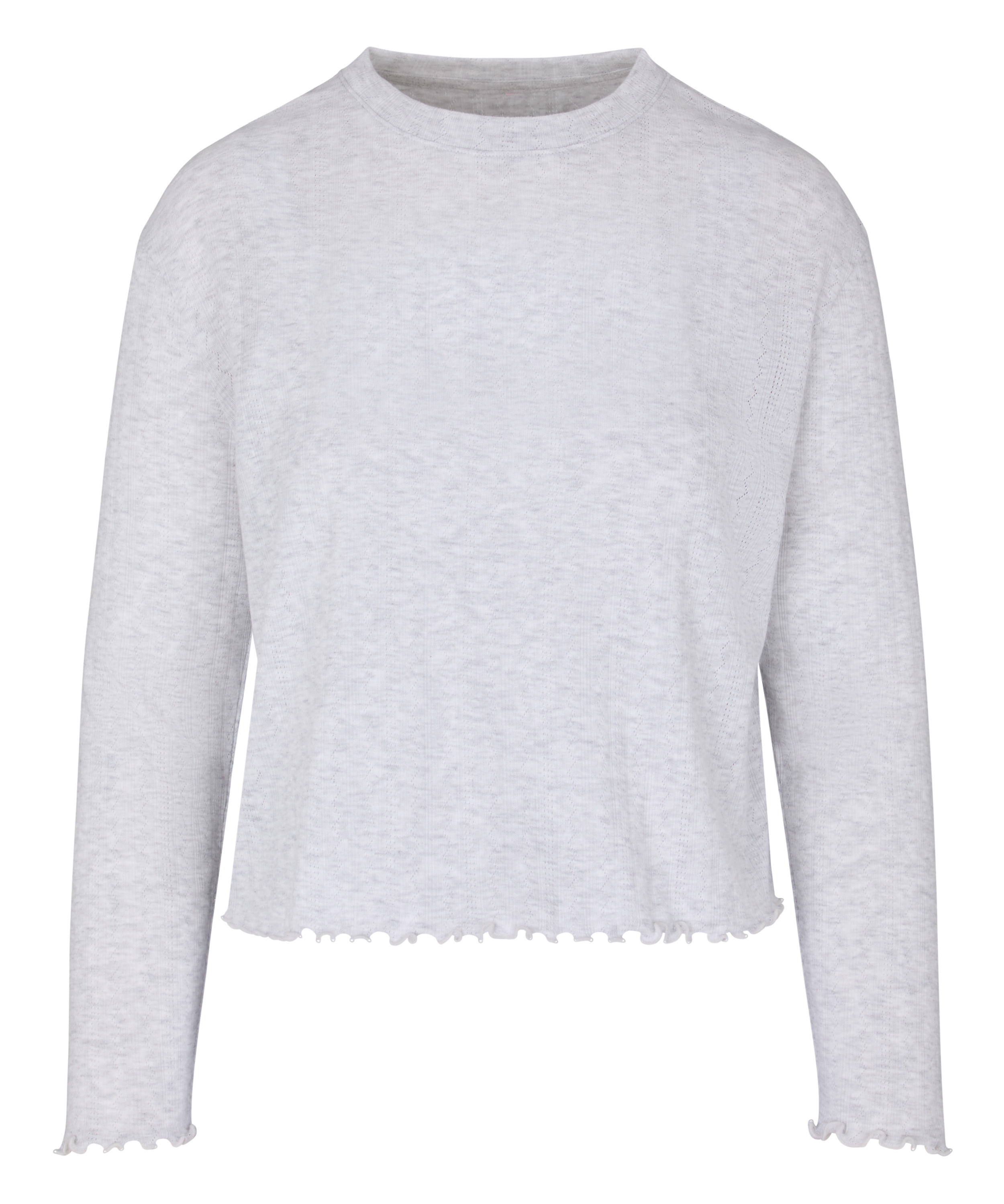 Pyjama Top Pointelle, Beige, main