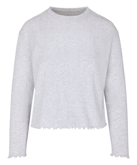 Pyjama Top Pointelle, Beige
