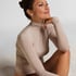 super soft Turtleneck shirt with Cashmere, Brown