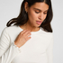 Long-Sleeved Pyjama Top, White