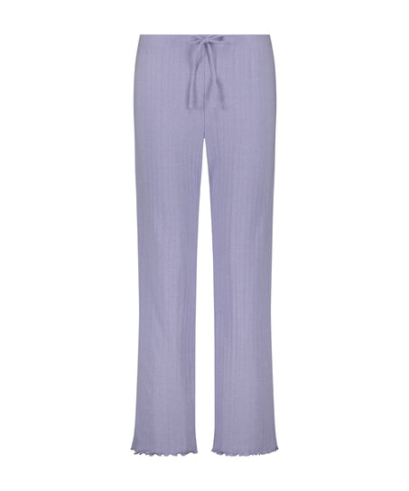 Pointelle Pyjama Pants, Purple