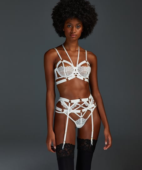 Private Jacky Suspenders, White