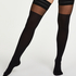 Davy Top 50 Denier Lurex Hold-Ups, Black