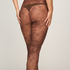 Tight Allover Lace Fishnet, Brown