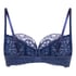 Marine Non-Padded Underwired Bra, Blue