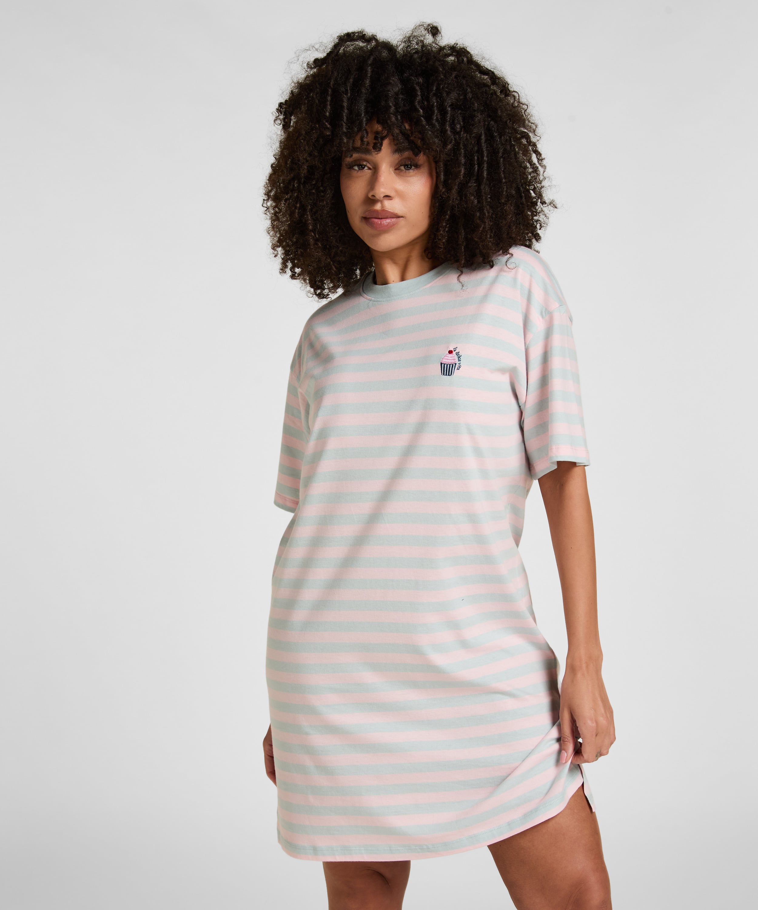 Roundneck Nightshirt, Blue, main