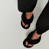 Fake Fur Slippers, Black