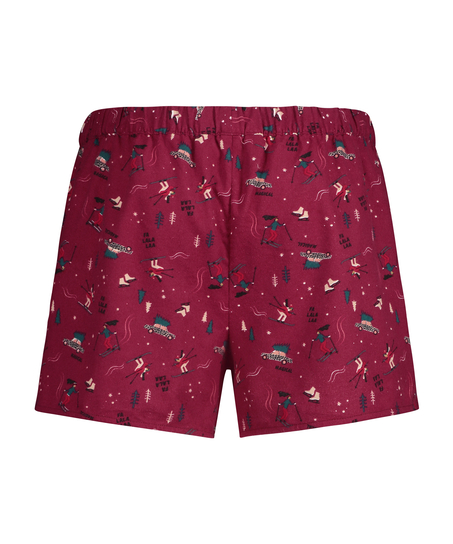 Twill Shorts, Red