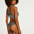 V-shaped Brazilian knickers mesh, Green