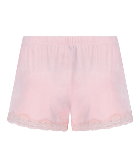 Short Velours Lace, Pink
