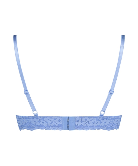Rose Padded Underwired Bra, Blue