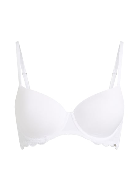 Angie Padded Underwired Bra, White