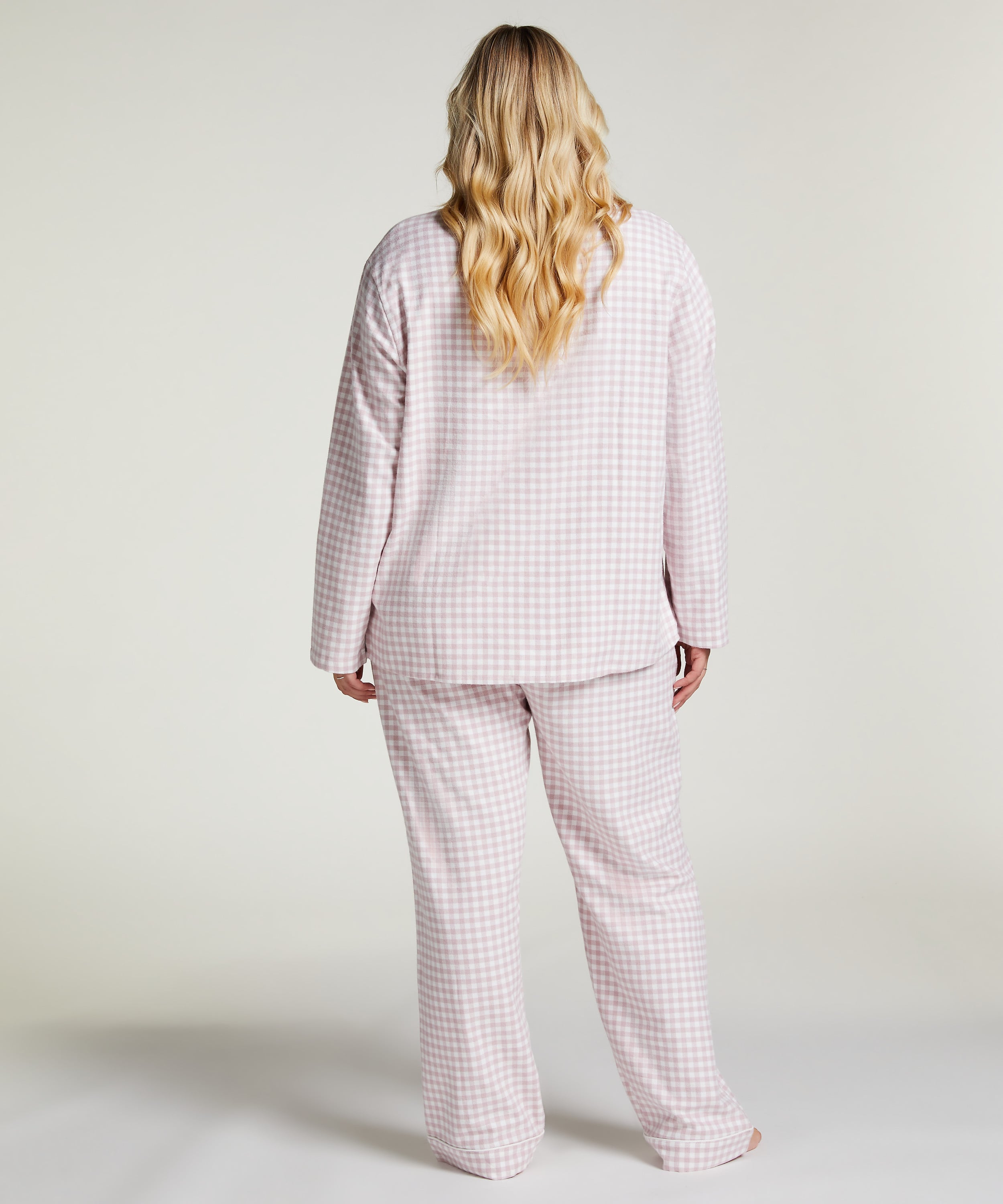 Flannel Pyjama Pants, Purple, main
