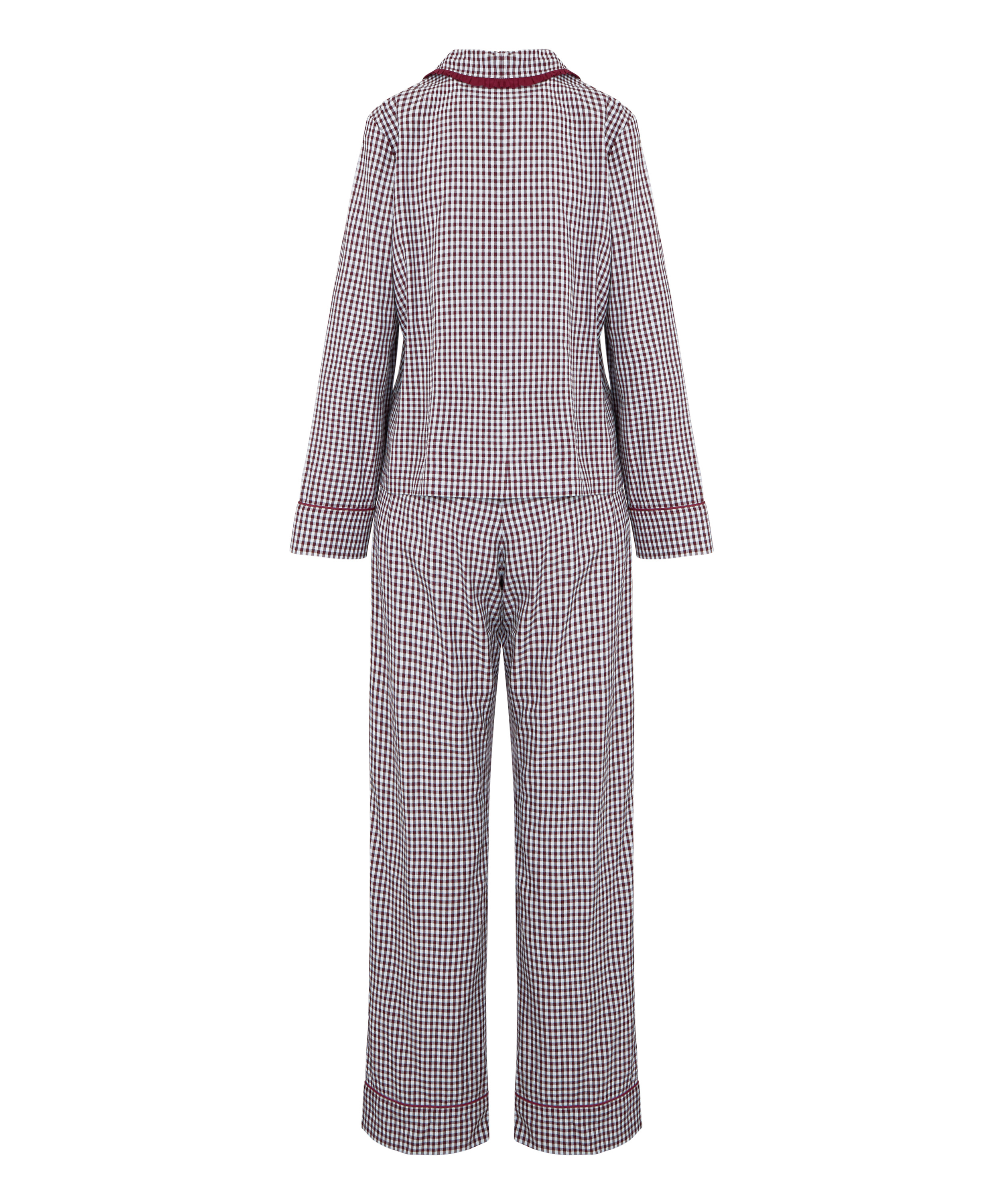 Pyjama Set Poplin Ruffle, Purple, main