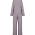 Pyjama Set Poplin Ruffle, Purple