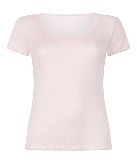 Pointelle Top Lace, Pink