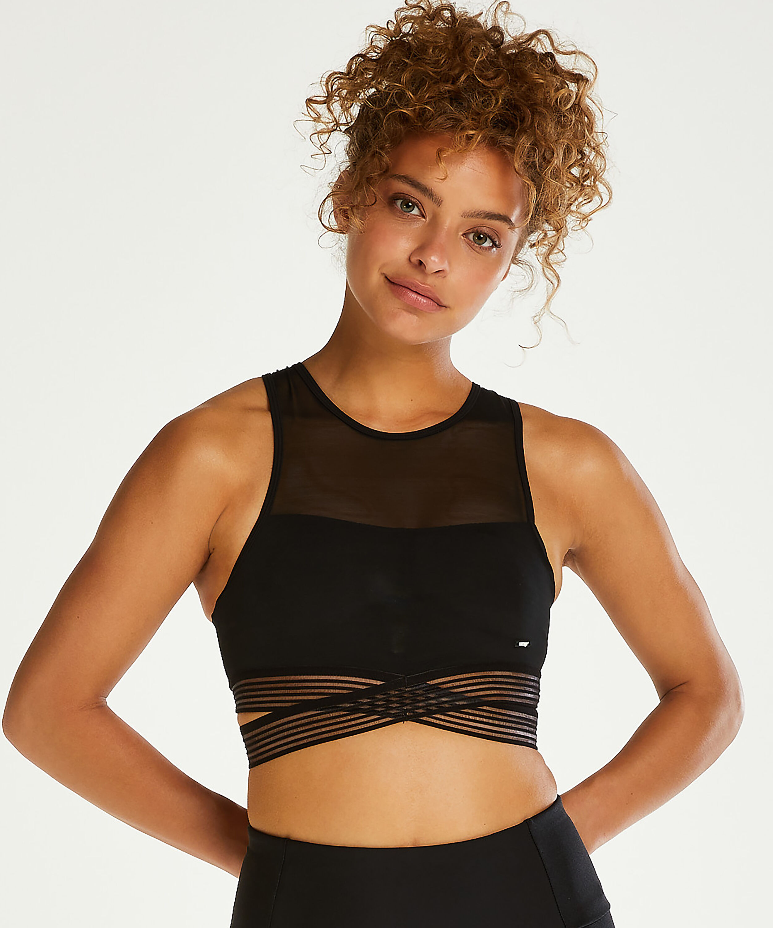 HKMX Sports bra level 1, Black