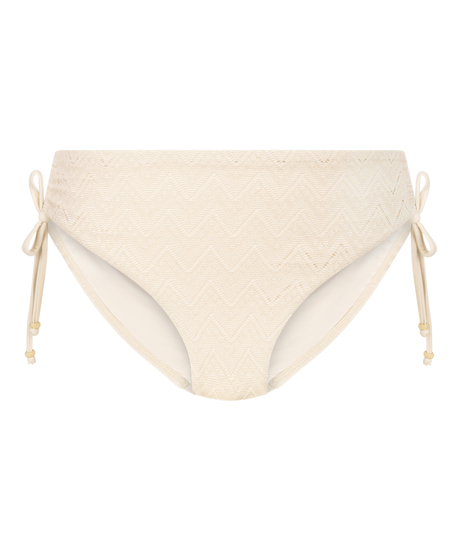 Crochet Bikini Bottoms, White