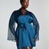 Satin Kimono, Blue