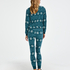 Fleece Pyjama Set, Blue