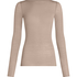 super soft Boatneck Shirt with Cashmere, Gray