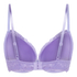 Marine Padded Push-Up Underwired Bra, Purple