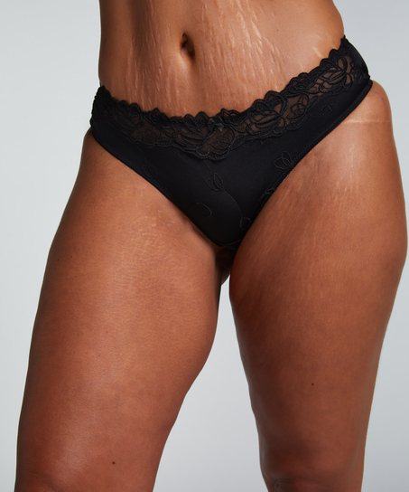 Diva thong short, Black