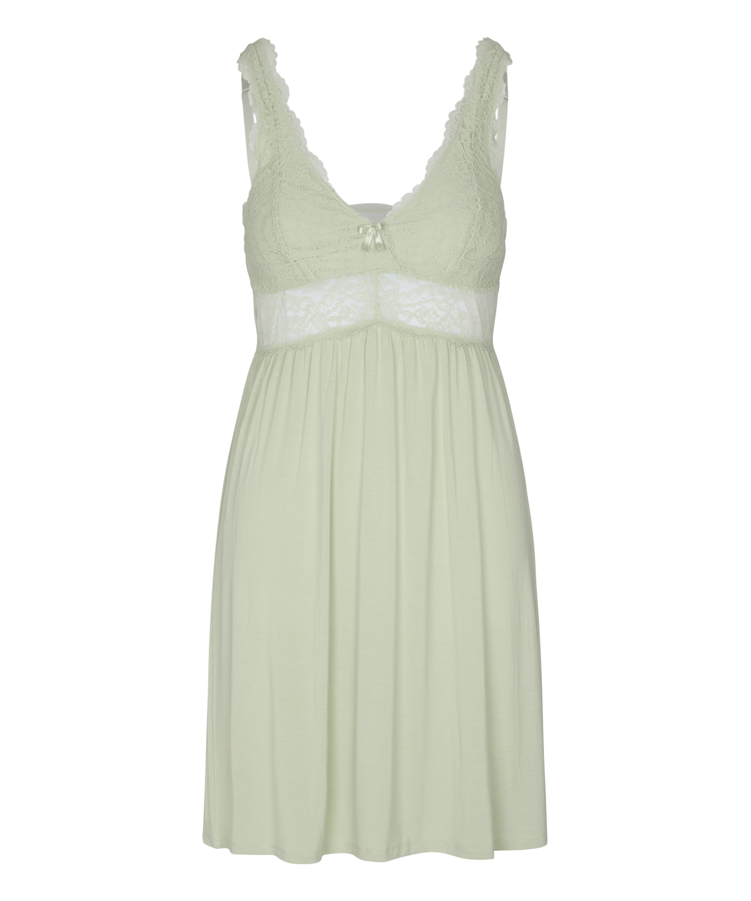 Nora Lace Slip Dress, Green, main
