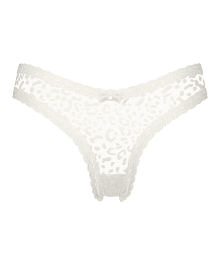 Zena V-shaped Brazilian, White
