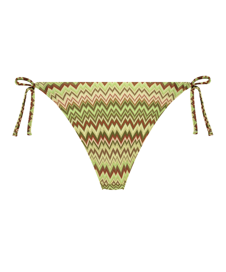 Alcapulco High-Leg Bikini Bottoms, Green