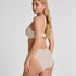 High Waisted Brazilian Peonie, White
