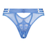 Pleasure Open-Crotch Brazilian Knickers, Blue