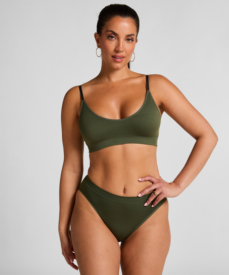 Dide Triangle Bralette, Green