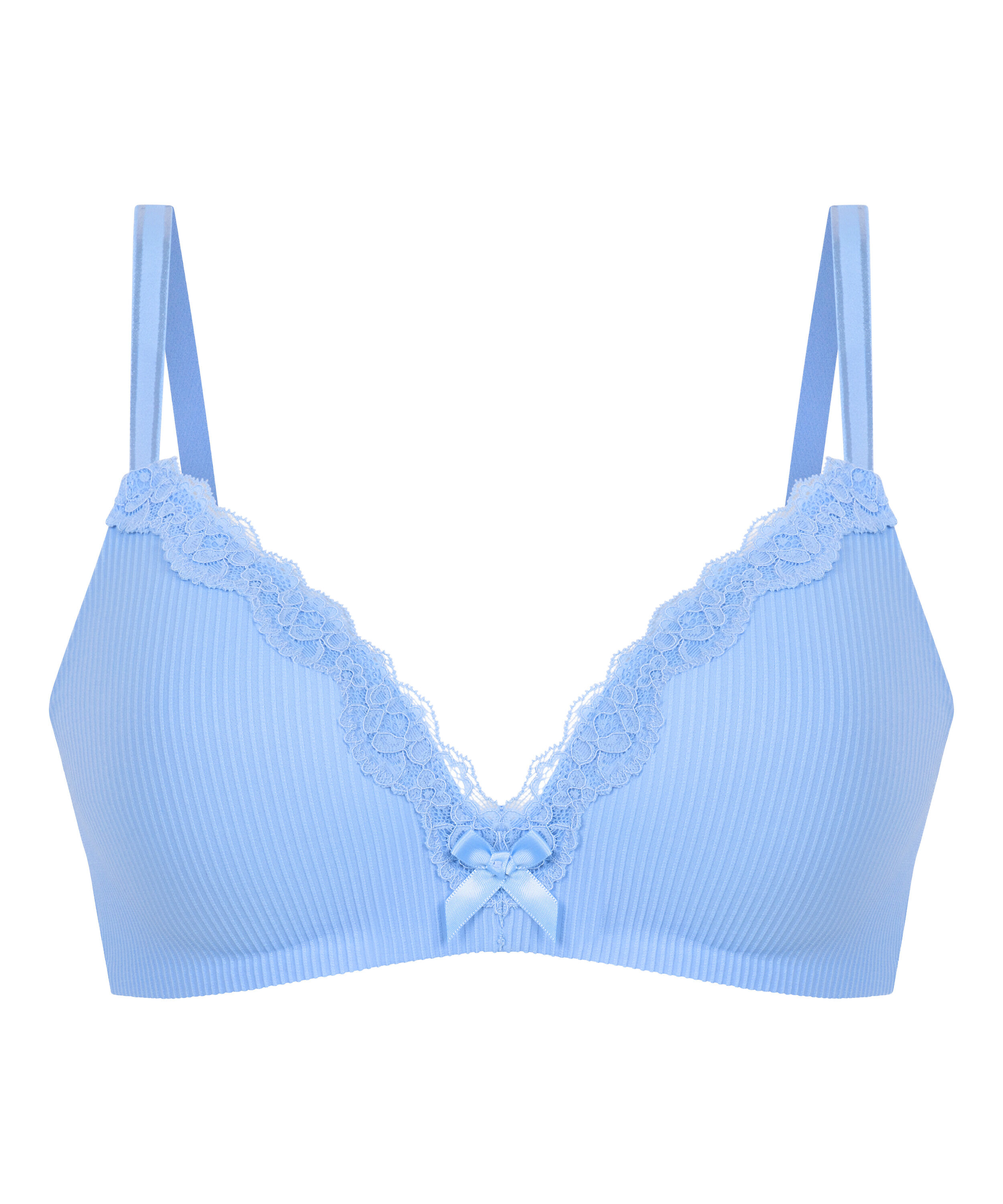Lola Padded Non-Wired Bra, Blue