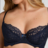 Marine Non-Padded Underwired Bra, Blue