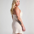 Slipdress Satin Minimal, White