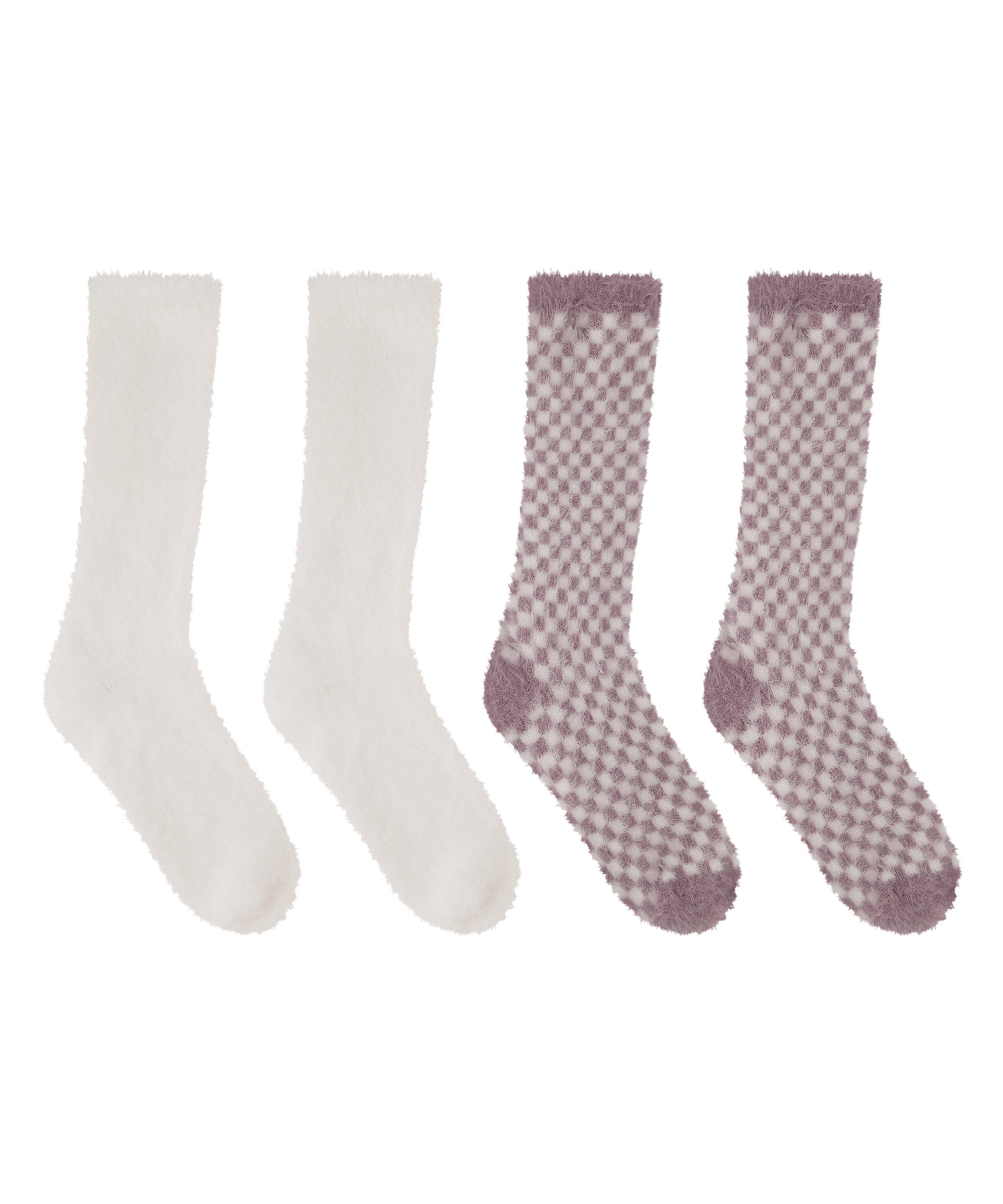 2 pairs of socks Cosy, Purple, main