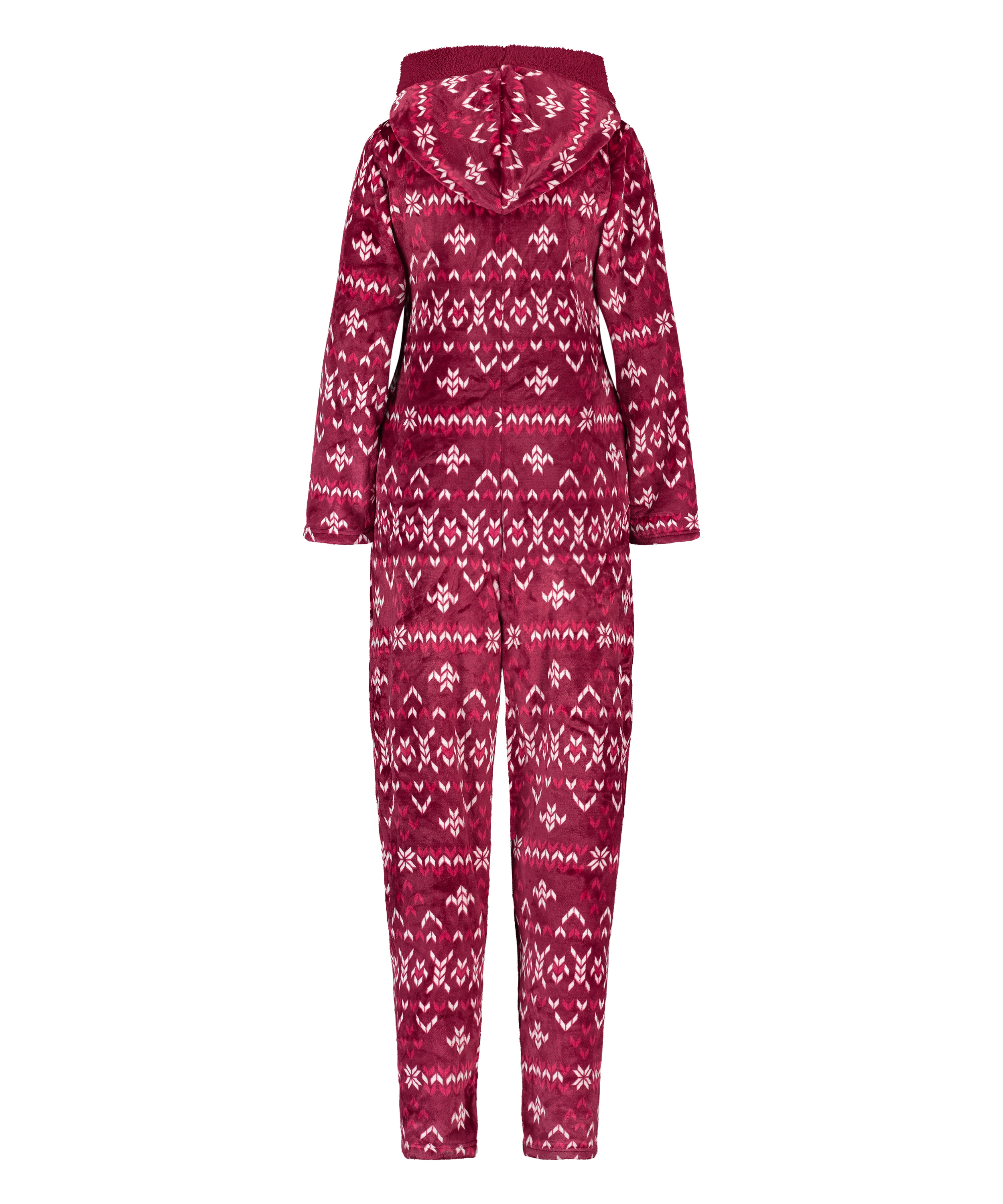 Flannel Fleece Onesie, Red, main