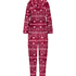 Flannel Fleece Onesie, Red